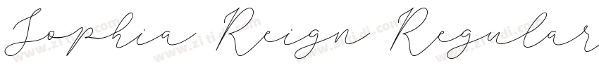 Sophia Reign Regular字体转换
